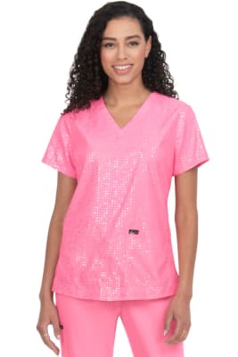 Velora 1082Pr Top - Iridescent Peony Pink1