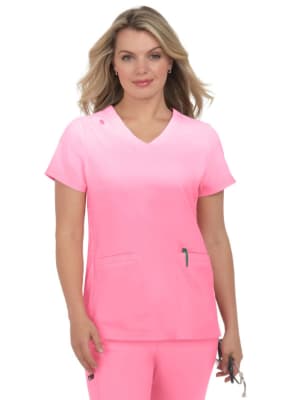 Reclaim Placement 1088 PLM Top - Peony Pink Ombre