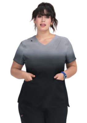 Reclaim Placement 1088 PLM Top - Platinum Grey/Black Ombre1