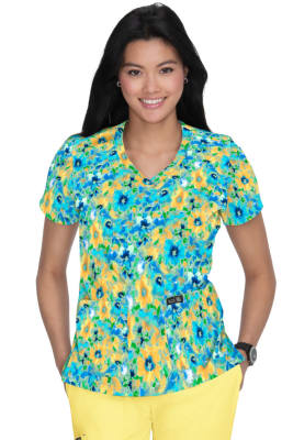 Leslie 384Pr Top - Floral Fiesta1
