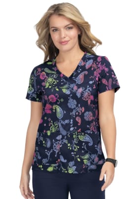Leslie 384Pr Top - Paisley Passion1