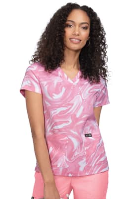 Leslie 384Pr Top - Soft Pink All Over Marble1
