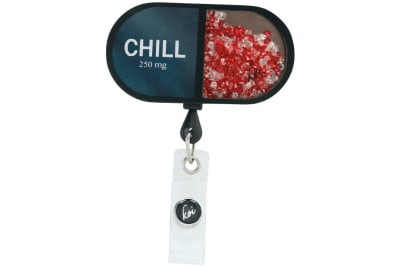 Retractable Badges Chill Pill