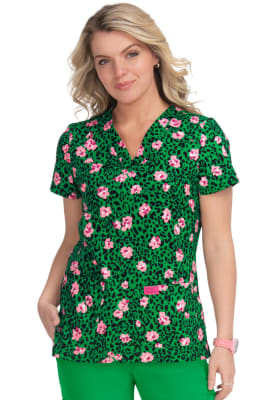 Bell 120Pr Top - Leopard Flora1