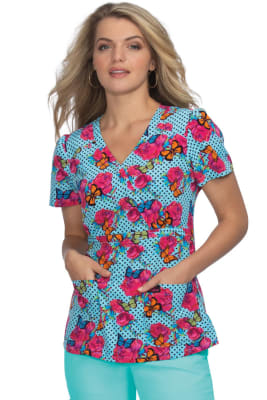 Calla B121Pr Top - Polka Floral1