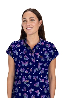 Ari B136PR Top - Butterfly Aura Navy1