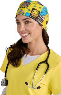 Skull Cap SA174PR Surgical Hat - Keep Smiling1
