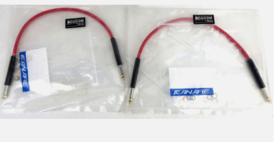 CANARE Bantam Patch Cable 0.3M. Rojo