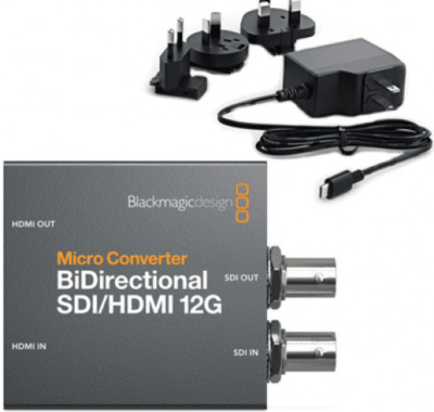 Blackmagic Design Micro Converter BiDirectional SDI/HDMI 12G con fuente