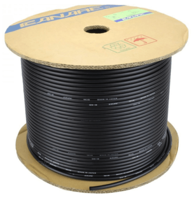 Canare cable de instrumento GS-6 OFC Negro (200 m)