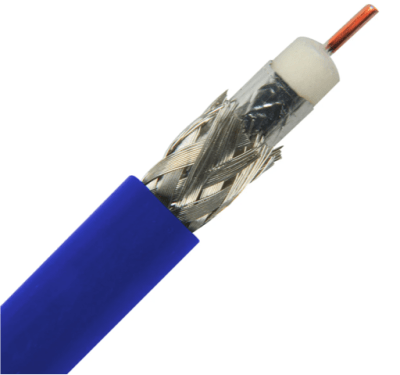 CANARE Cable Coaxial L-4CFB RG59 HD-SDI metro lineal Azul