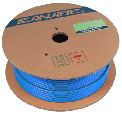 CANARE Cable coaxial L-4CFB RG59 HD-SDI azul (300m)