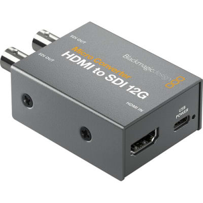 Blackmagic Design Micro Convertidor HDMI a SDI 12G con Fuente de Alimentación