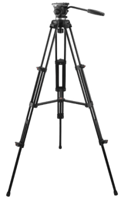 E-IMAGE EA610R Trípode compacto, Cabezal Fluido CAP. 3KG