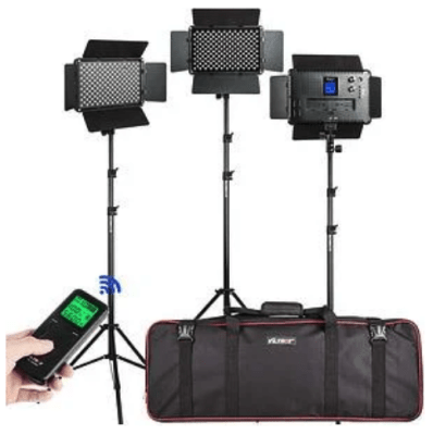 VILTROX KIT DE 3 LUCES LED VL-S192T 45W CRI +95