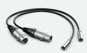 Blackmagic Design Set of 2 Mini XLR to XLR Audio Cables for Video Assist 4K (19.5