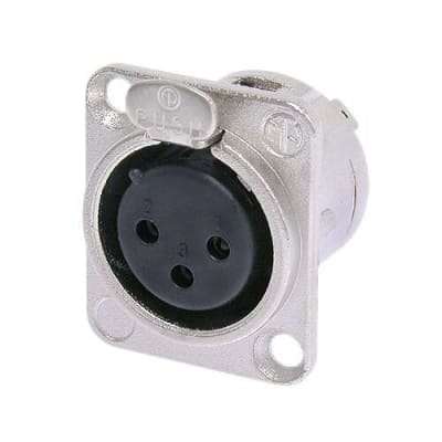 NEUTRIK NC3FD-L-1 XLR HEMBRA PANEL 3 PINES