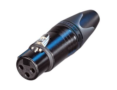 NEUTRIK NC3FXX-BAG XLR HEMBRA VOLANTE NEGRO 3 PINES