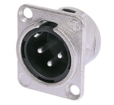 Neutrik NC3MD-L-1 3-Pole Male XLR Receptacle