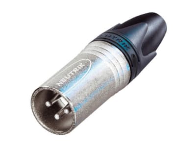 NEUTRIK NC3MXX XLR MACHO VOLANTE CROMADO 3 PINES