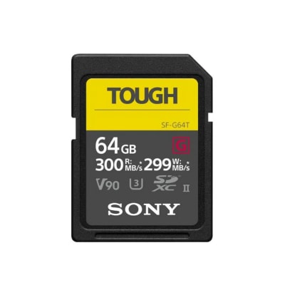 Sony Serie SF-G 64GB con especificación TOUGH