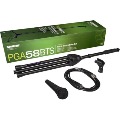 Shure PGA58BTS Kit de micrófono vocal con micrófono cardioide PGA585