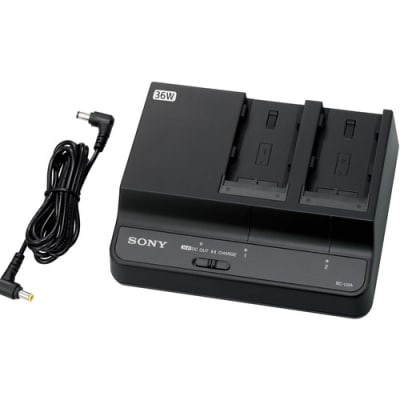 Dual-Bay Battery Charger / AC Adapter for BP-U90, U70, U60, U302