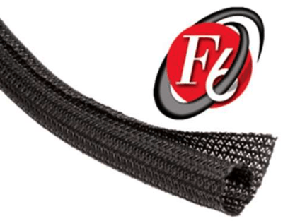 TECHFLEX F6N0.50BK malla trenzada semirrígida negra (x Metro)