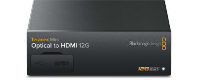 Blackmagic Design Teranex Mini Optical to HDMI 12G Converter (Optical Fiber Module Not Included)