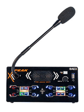 XPEAK_D Panel de usuario de intercom con 8 palancas paginables2