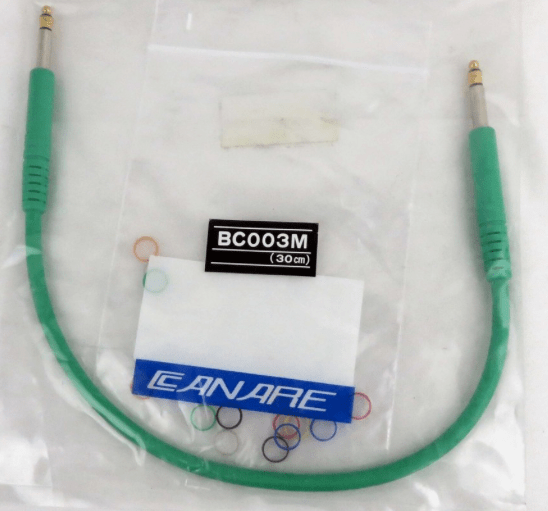 CANARE Bantam Patch Cable 0.3M Verde 0