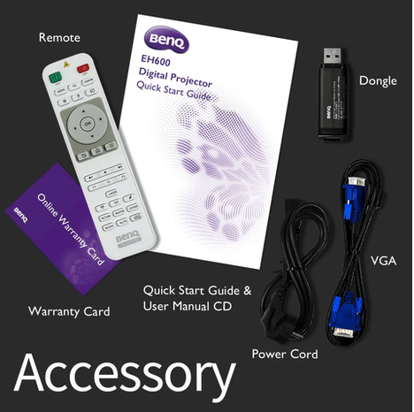 BenQ EH600 3500-Lumen Full HD Smart DLP3