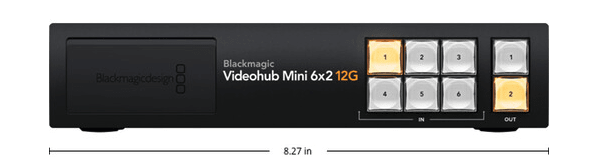 Blackmagic Design Videohub Mini 6x2 12G Router4