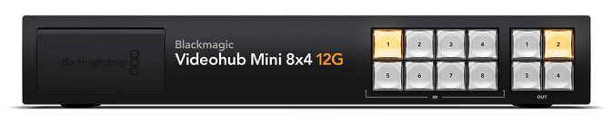 Blackmagic Design Videohub Mini 8x4 12G Router 0