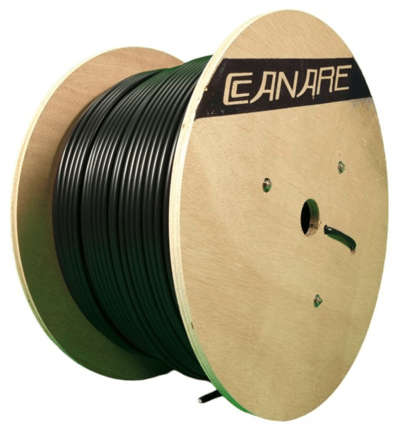 CANARE Cable Coaxial Flexible L-4.5CHWS HD-SDI negro (300m) 0