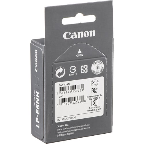 Canon LP-E6NH Lithium-Ion Battery (7.2V, 2130mAh)1