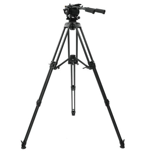 E-Image KIT Trípode de Fibra de Carbono de 3 Etapas con Cabezal Fluido y Bola Niveladora de 100mm (Carga Útil 22 Kg.)8