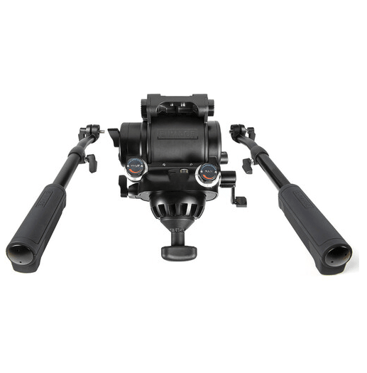 E-Image KIT Trípode de Fibra de Carbono de 3 Etapas con Cabezal Fluido y Bola Niveladora de 100mm (Carga Útil 22 Kg.)3