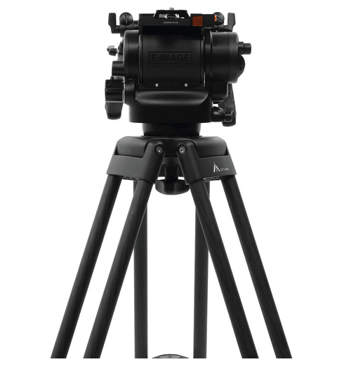 E-Image KIT Trípode de Fibra de Carbono de 3 Etapas con Cabezal Fluido y Bola Niveladora de 100mm (Carga Útil 22 Kg.)6
