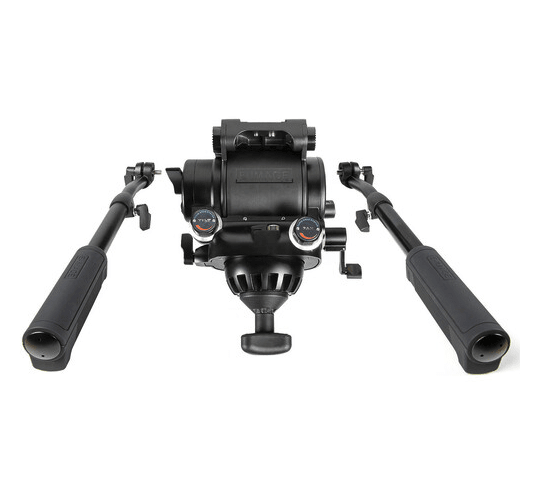 E-Image KIT 3-Stage Carbon Fiber Tripod System with Fluid Head and 100mm Leveling Ball6