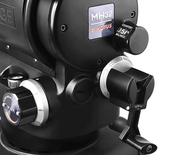 E-Image KIT 3-Stage Carbon Fiber Tripod System with Fluid Head and 100mm Leveling Ball2