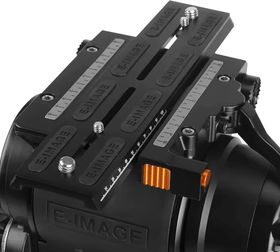 E-Image KIT 3-Stage Carbon Fiber Tripod System with Fluid Head and 100mm Leveling Ball3