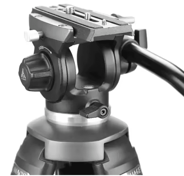 E-IMAGE EK610 Trípode de vídeo profesional con cabezal fluido Cap. 3 kilos6