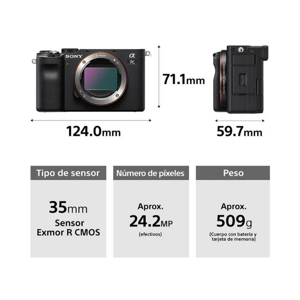 Sony ILCE-7CL/BQ Alpha 7C full-frame4