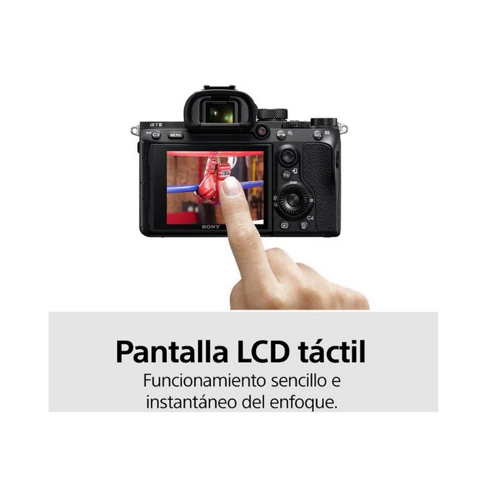 SONY Alpha 7 III sensor full-frame de 35 mm + lente de zoom de 28-70 mm1