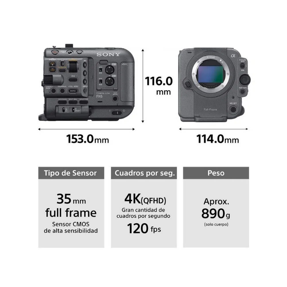Sony ILME-FX6V Cinema Camera  Full-Frame (SOLO CUERPO)3