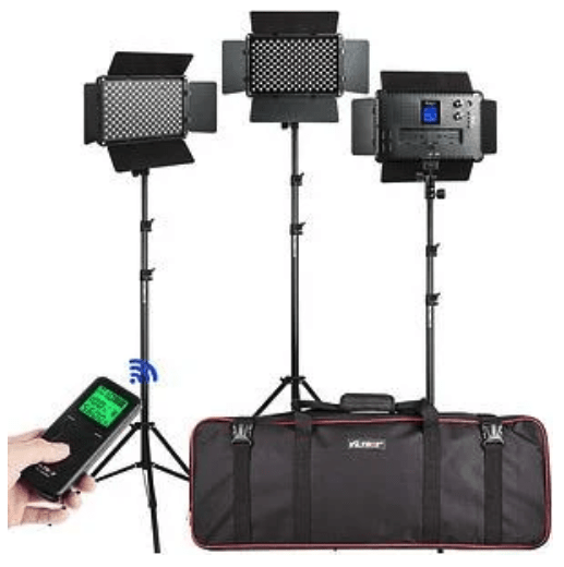 VILTROX KIT DE 3 LUCES LED VL-S192T 45W CRI +95 2