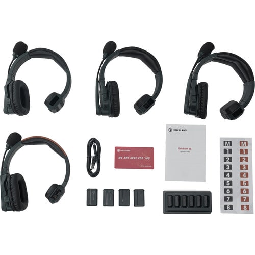 Hollyland Solidcom SE Global 4S 4-Person Full-Duplex Single-Ear Noise-Canceling Headset Intercom3