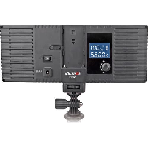Viltrox L132T Luz LED bicolor en cámara con pantalla LCD1