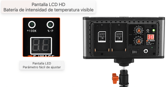 E-image EI-160 Iluminación Led Fría/cálida 3200K-5500K2